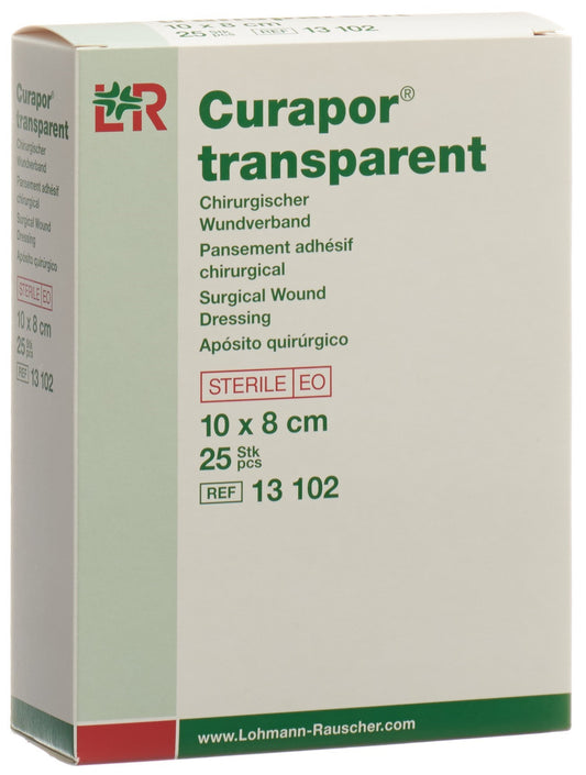 CURAPOR Wundverband 8x10cm transparent