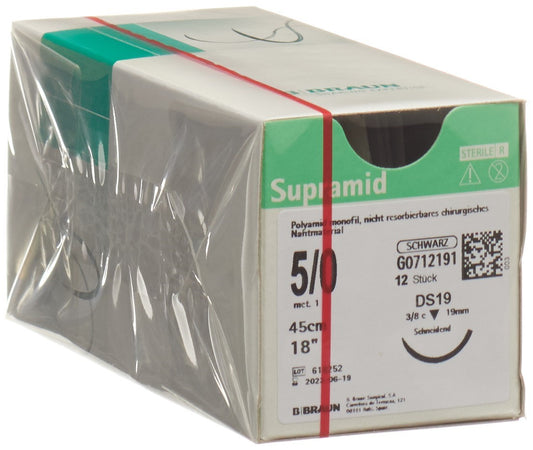 SUPRAMID 45cm DS 19 5-0 schwarz