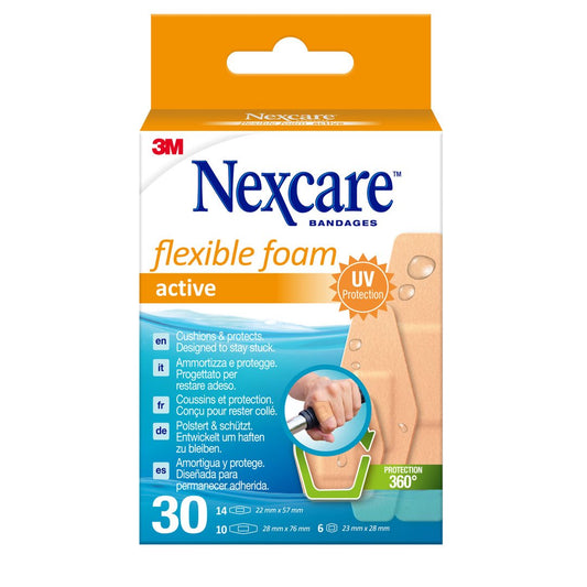 3M NEXCARE Pflaster Foam Activ 3 Gröss ass