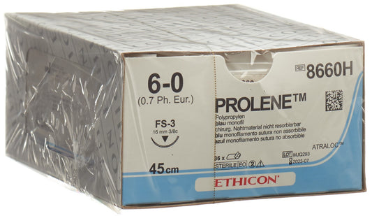 PROLENE 45cm blau 6-0 FS-3