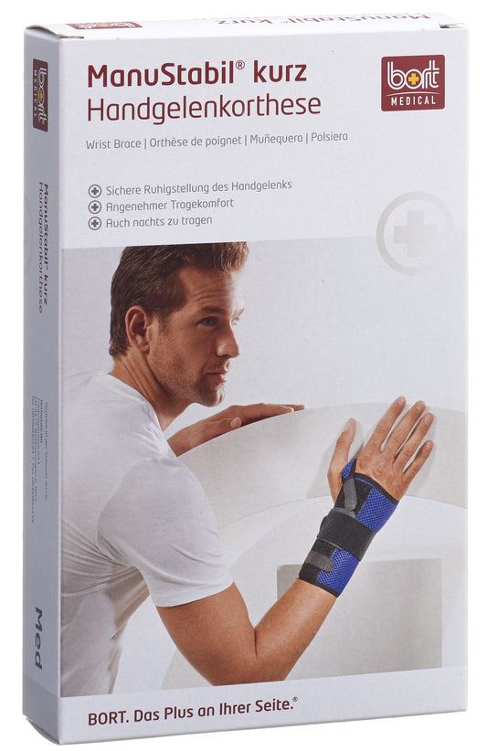 BORT MANUSTABIL Handgelenk kurz L rechts schwarz