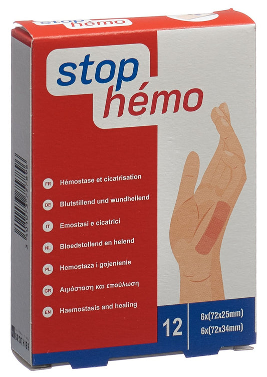 STOP HEMO Pflaster hämostat steril ass