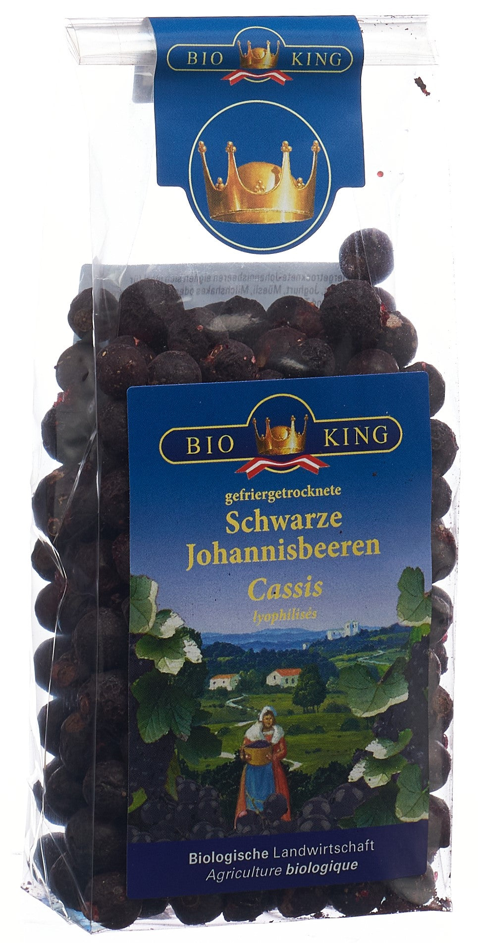 BIOKING Johannisbeeren schwa gefriergetro Bio