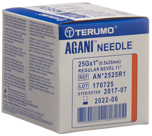 TERUMO Agani Einmalka 25G 0.5x25mm oran