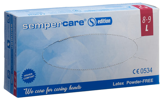 SEMPERCARE Edition Handschuhe Latex L ung
