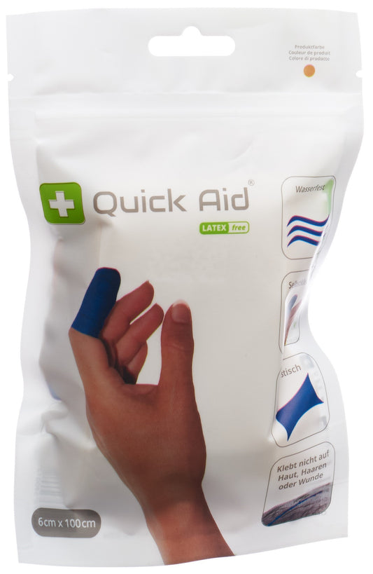 QUICK AID Pflaster 6x100cm Latexfrei hautfarbig