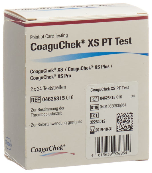 COAGUCHEK XS PT Teststreifen