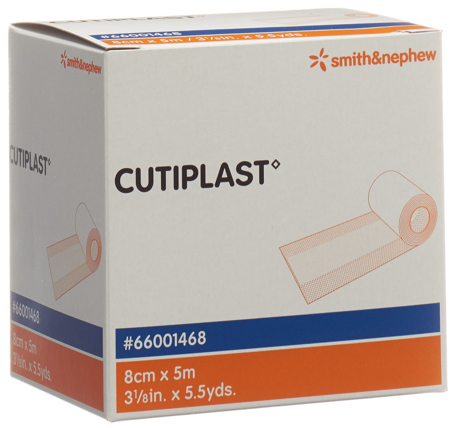 CUTIPLAST METERWARE Vliesstoffverband 8cmx5m weiss
