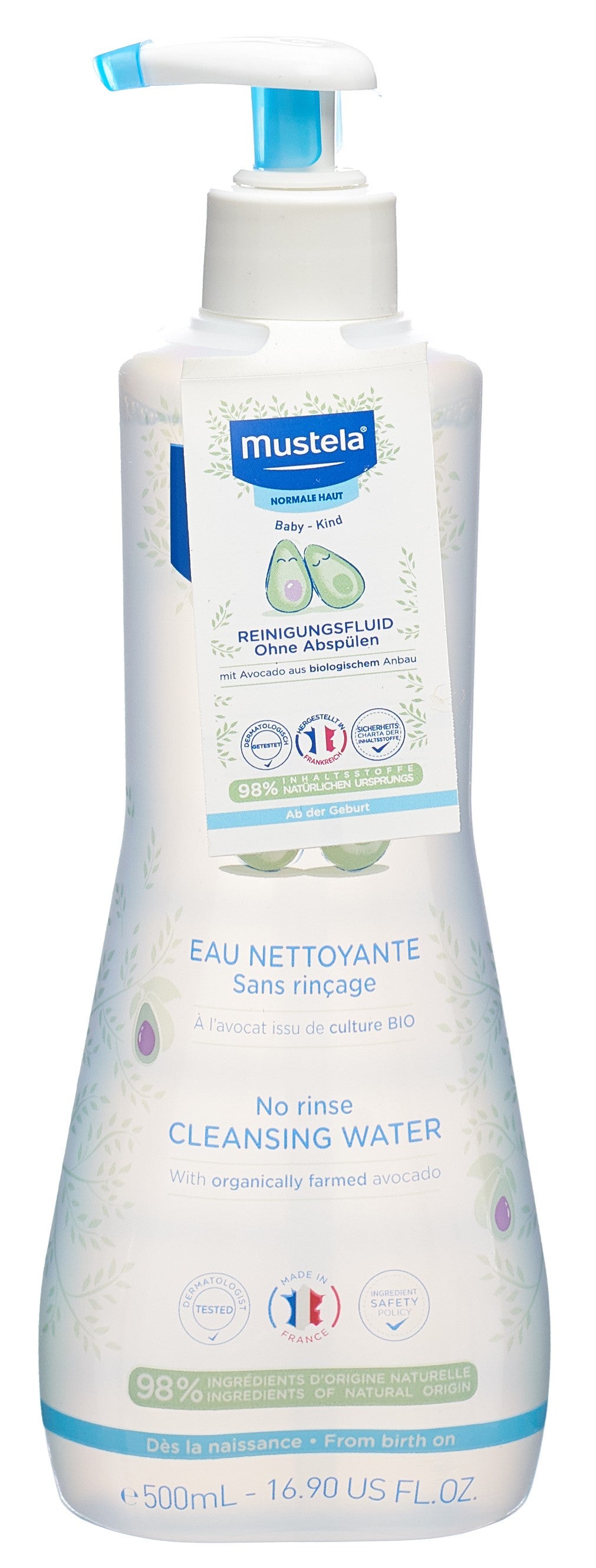 MUSTELA Reinigungsflu ohne Abspül nor Haut