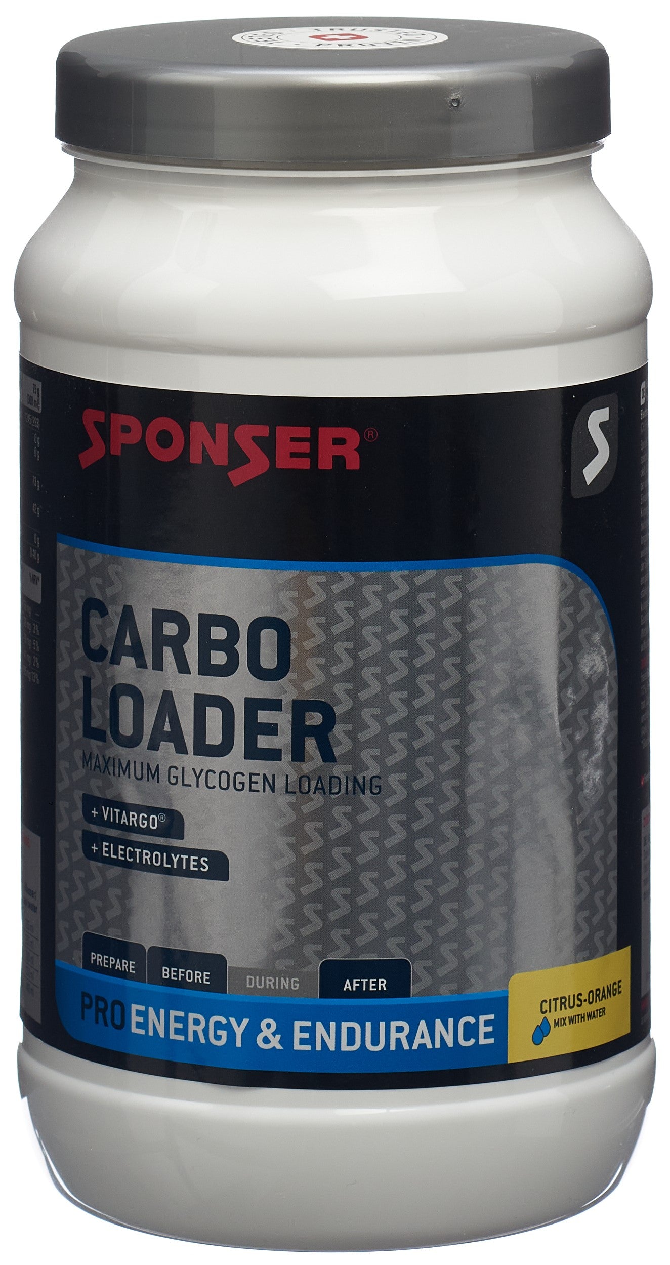 SPONSER Carbo Loader Plv Citrus Orange