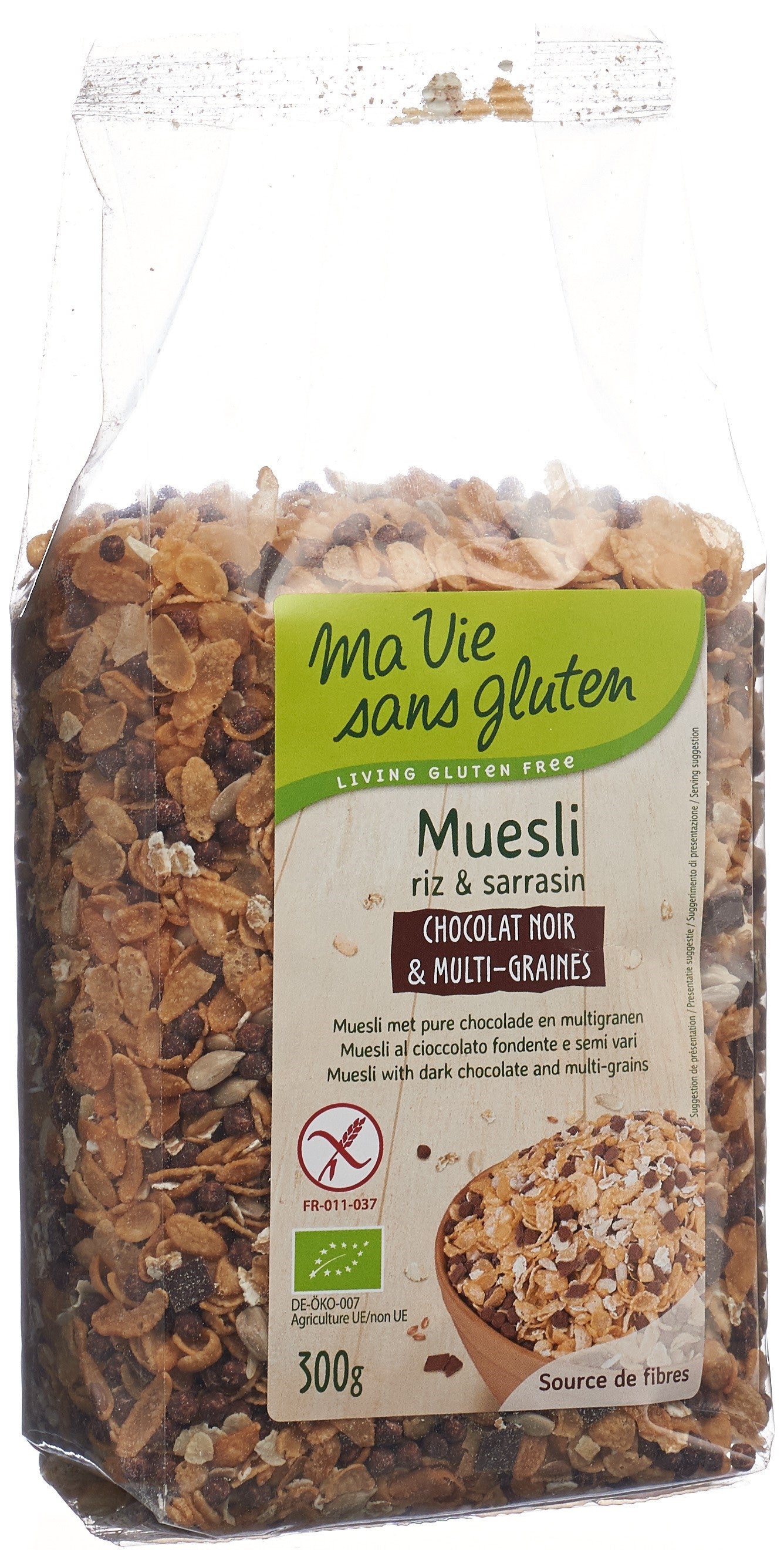MA VIE S GLUT Müesli dunkle Schoko Mehrkorn