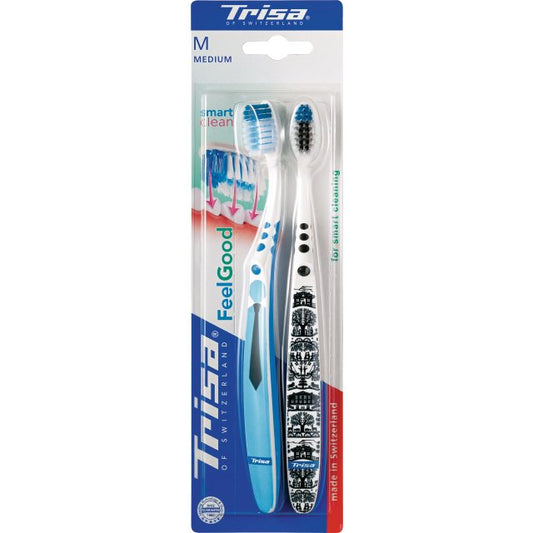 TRISA Feelgood Smart Clean Zahnbürste Duo medium