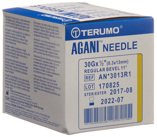 TERUMO Agani Einmalka 30G 0.3x13mm gelb