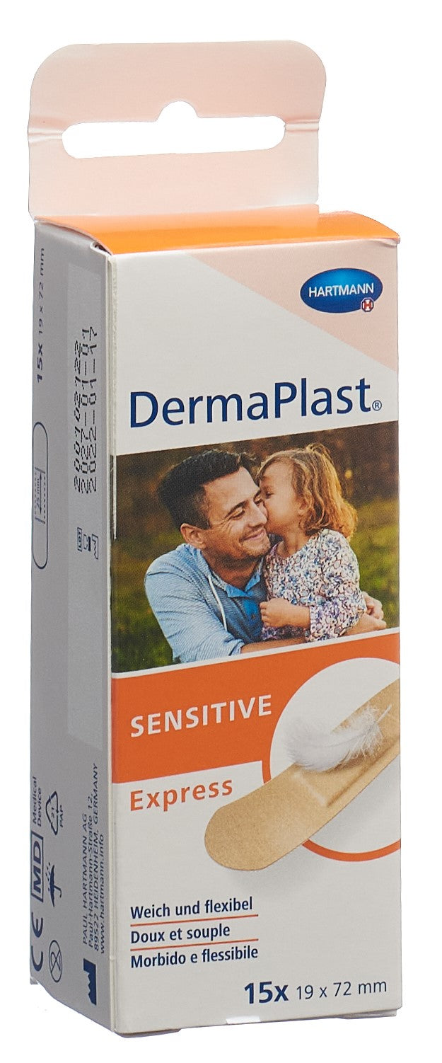DERMAPLAST Sensitive Express Strips 19x72mm