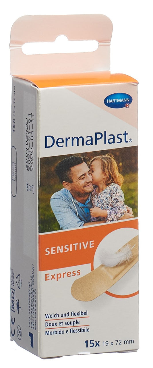 DERMAPLAST Sensitive Express Strips 19x72mm