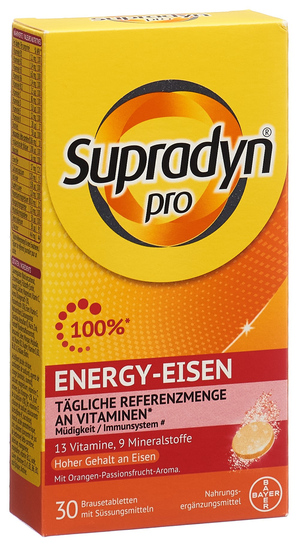 SUPRADYN PRO energy eisen Brausetabl