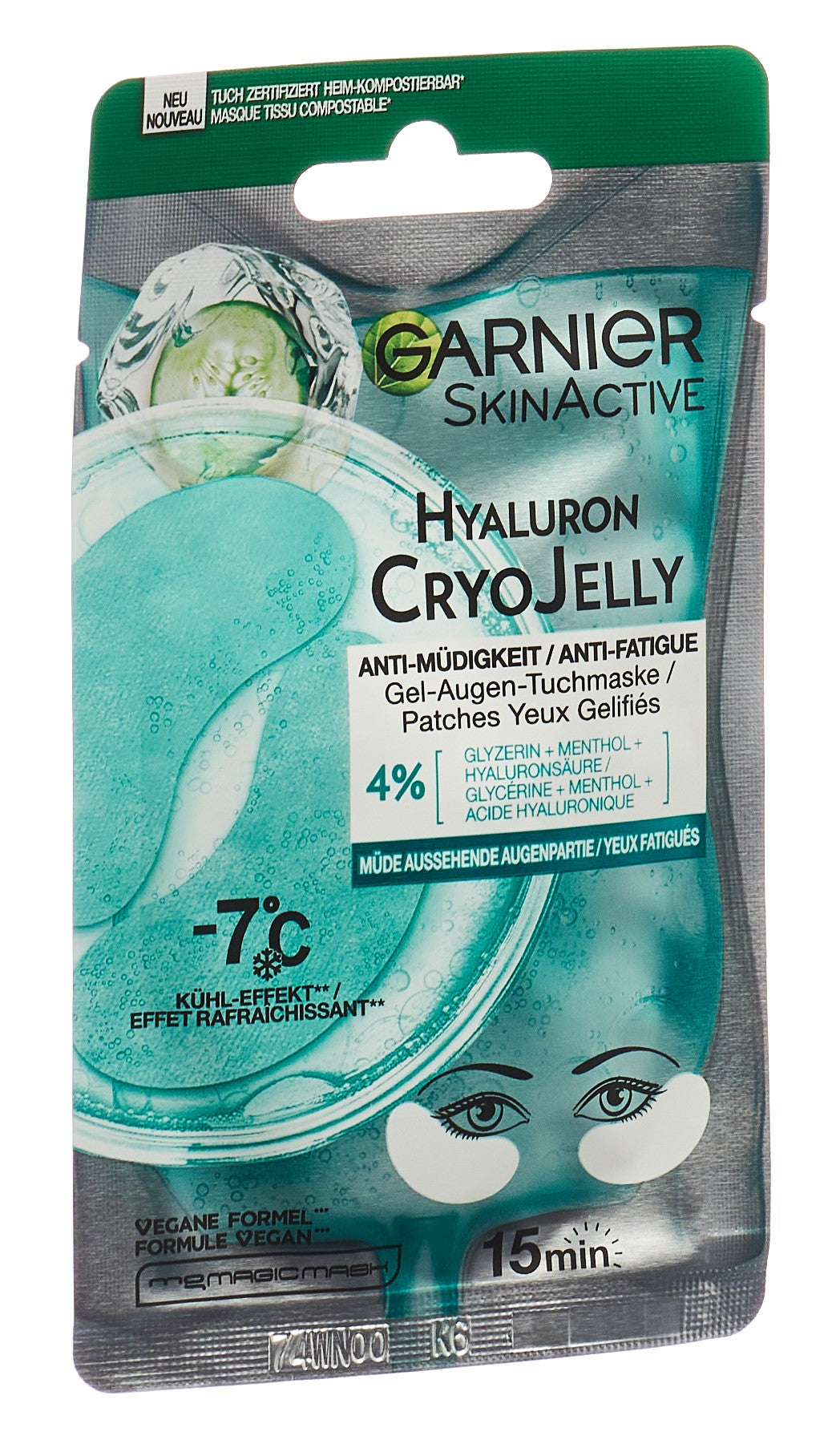 GARNIER SkinActive Cryo Jelly Tuchmaske Augen