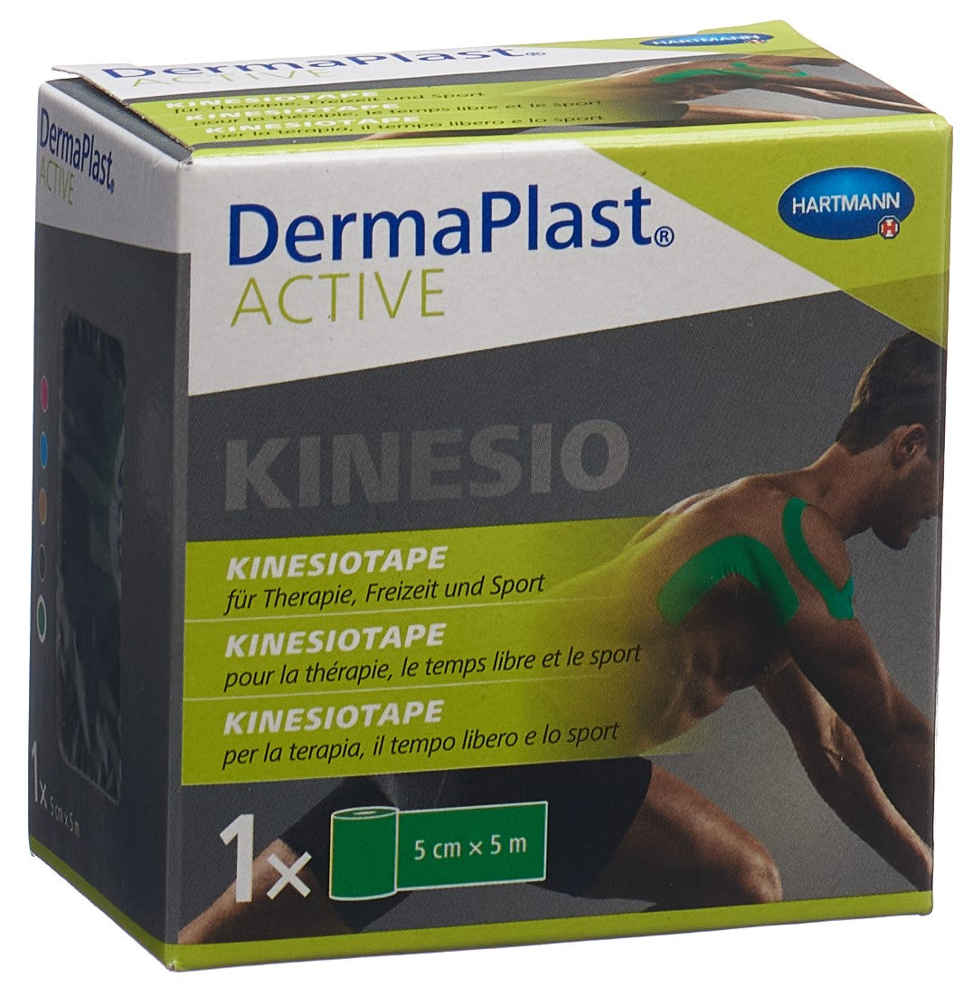 DERMAPLAST Active Kinesiotape 5cmx5m grün