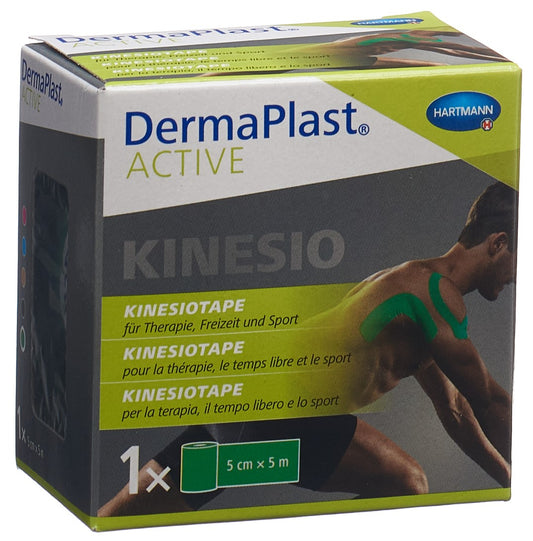 DERMAPLAST Active Kinesiotape 5cmx5m grün
