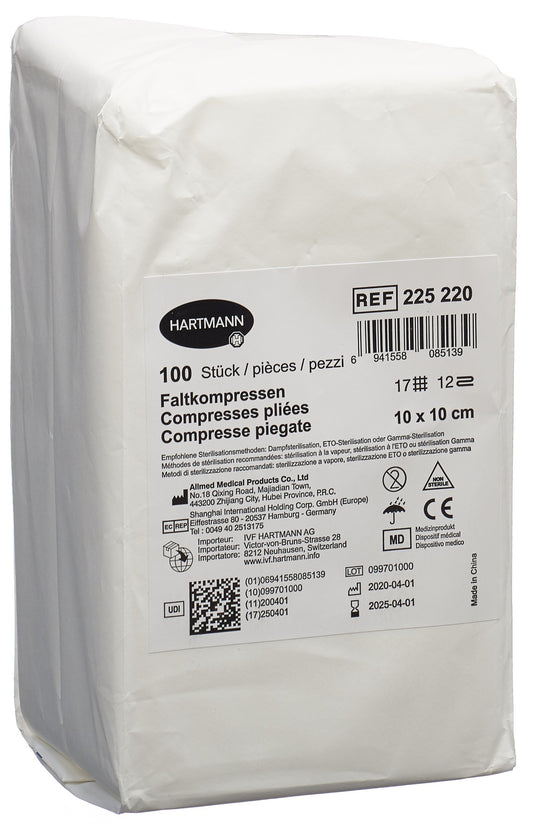 IVF Faltkompresse T17 10x10cm 12fach