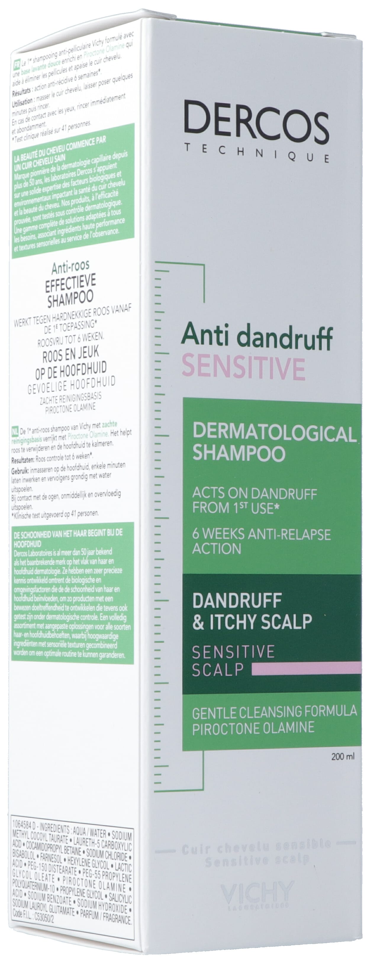 VICHY Dercos Shampoo Anti-Pell chev sens FR