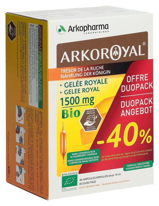 ARKOROYAL Gelée Royale 1500 mg Bio Duo