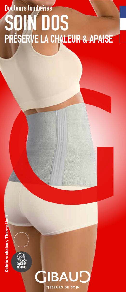 GIBAUD CHALEUR Nierenwärmer L 30cm anthrazit