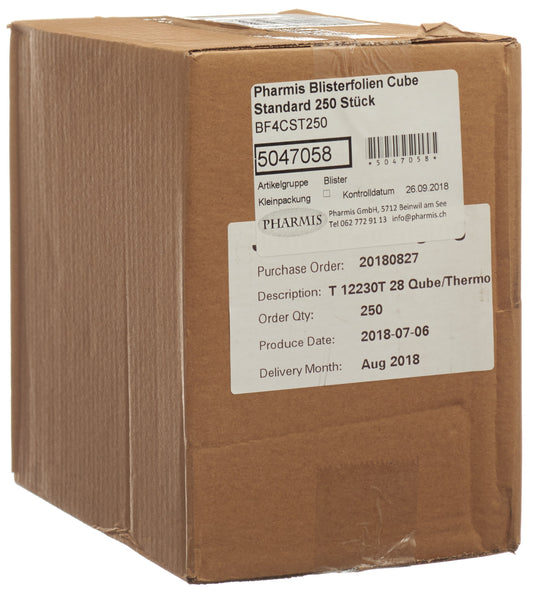 PHARMIS Blisterfolien Cube Standard