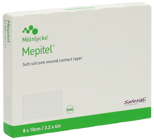 MEPITEL Wundauflage 8x10cm Silik