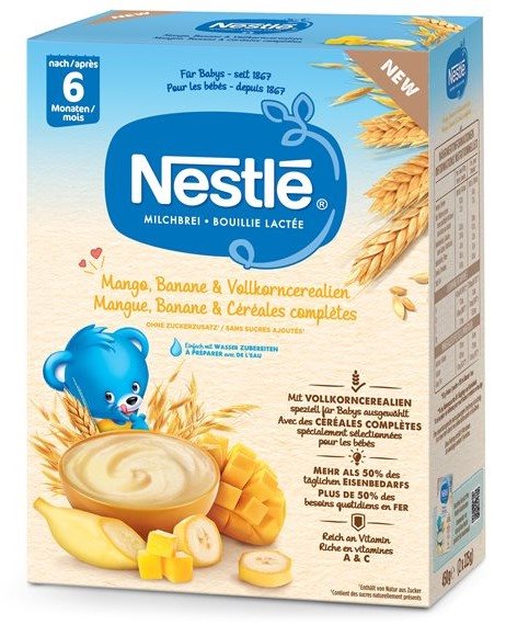NESTLE Milchbrei Mango Bana&Vollkorncer 6M