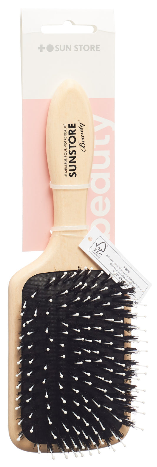 SUN STORE Beauty Langhaarbürste Buchenholz