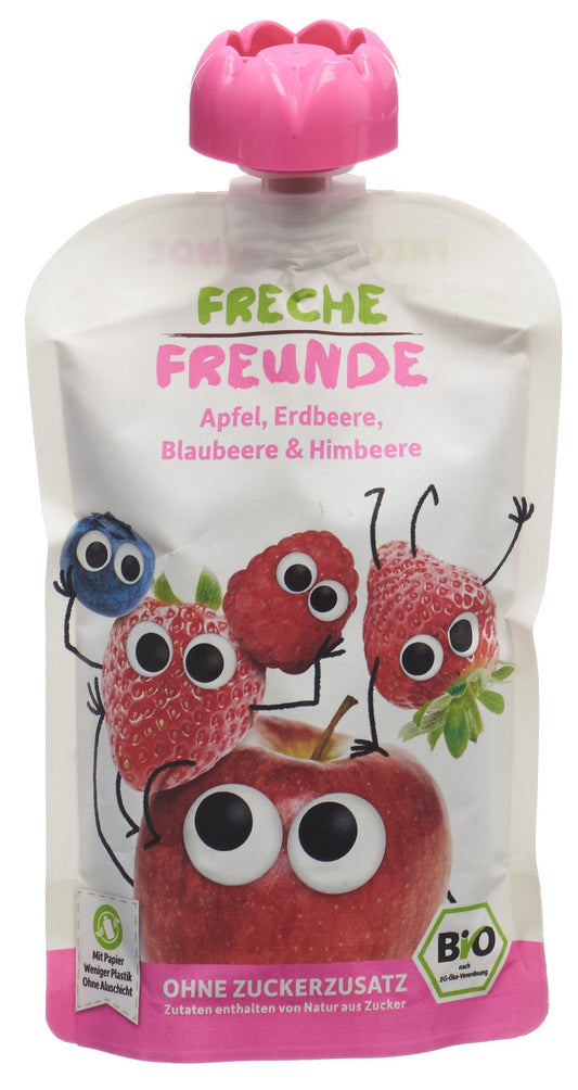 FRECHE FREUNDE Quetschm Apf Erdb Blaub&Himb