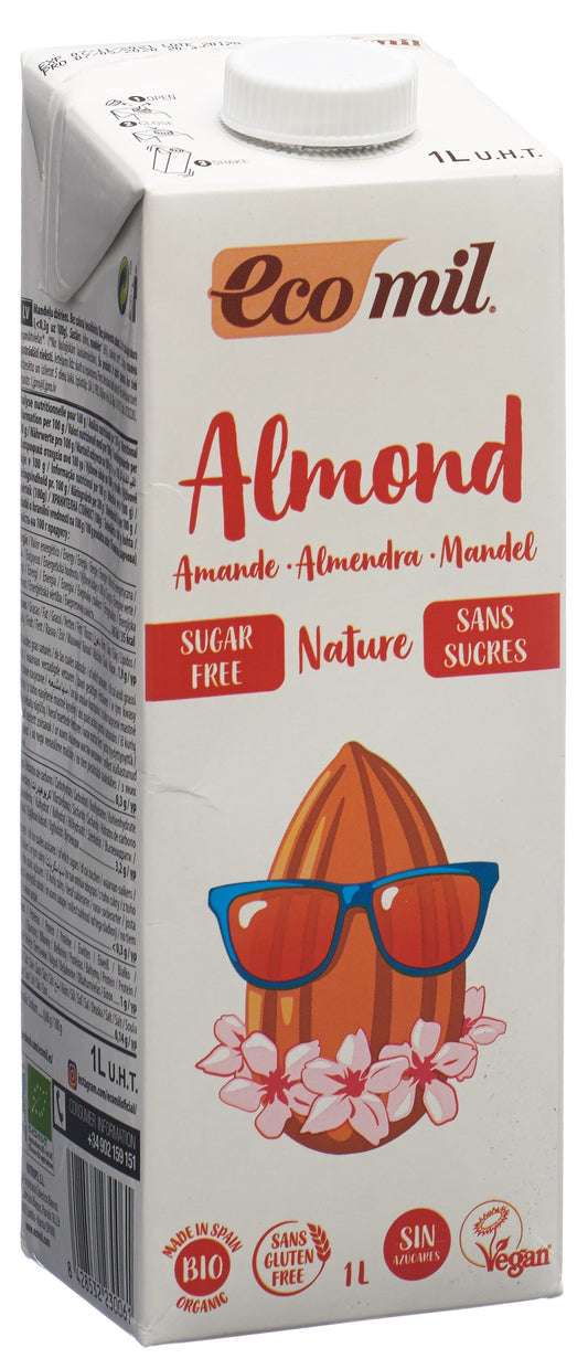 ECOMIL Mandelmilch Drink ohne Zucker Bio