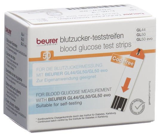 BEURER Teststreifen f GL44+GL50 mmol/L