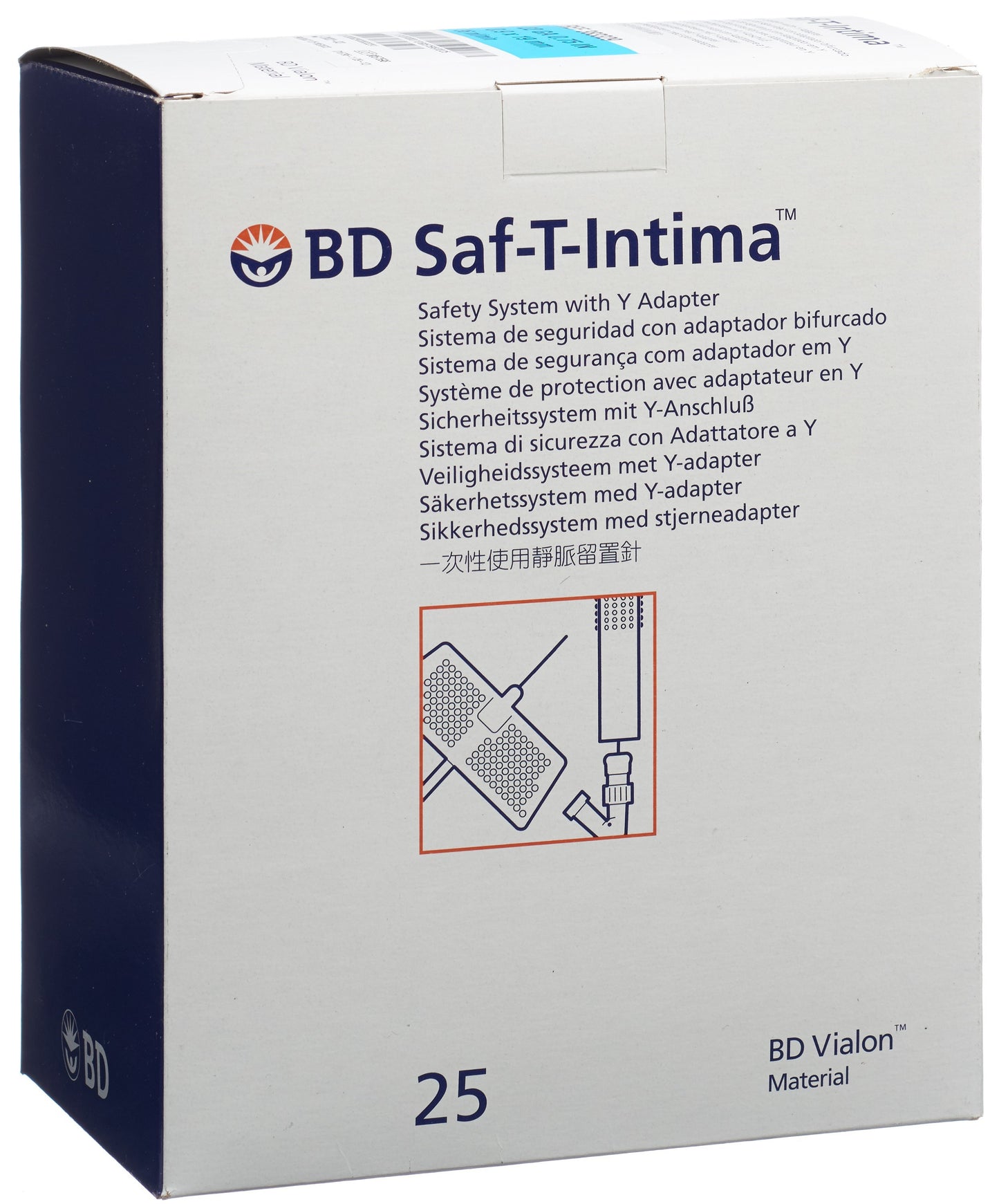 BD SAF-T-INTIMA 22G 0.9x19mm mit Y blau