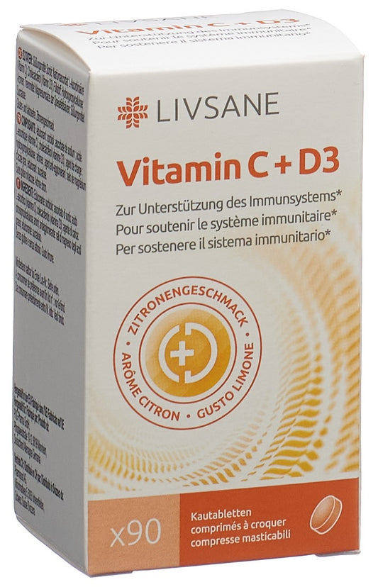 LIVSANE Vitamin C+D3 Kautabletten