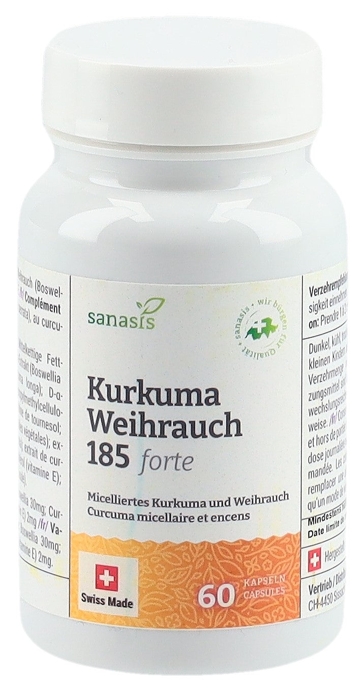 SANASIS Kurkuma Weihrauch 185 forte Kaps