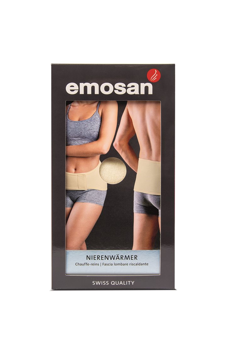 EMOSAN Nierenwärmer Velcro M écru