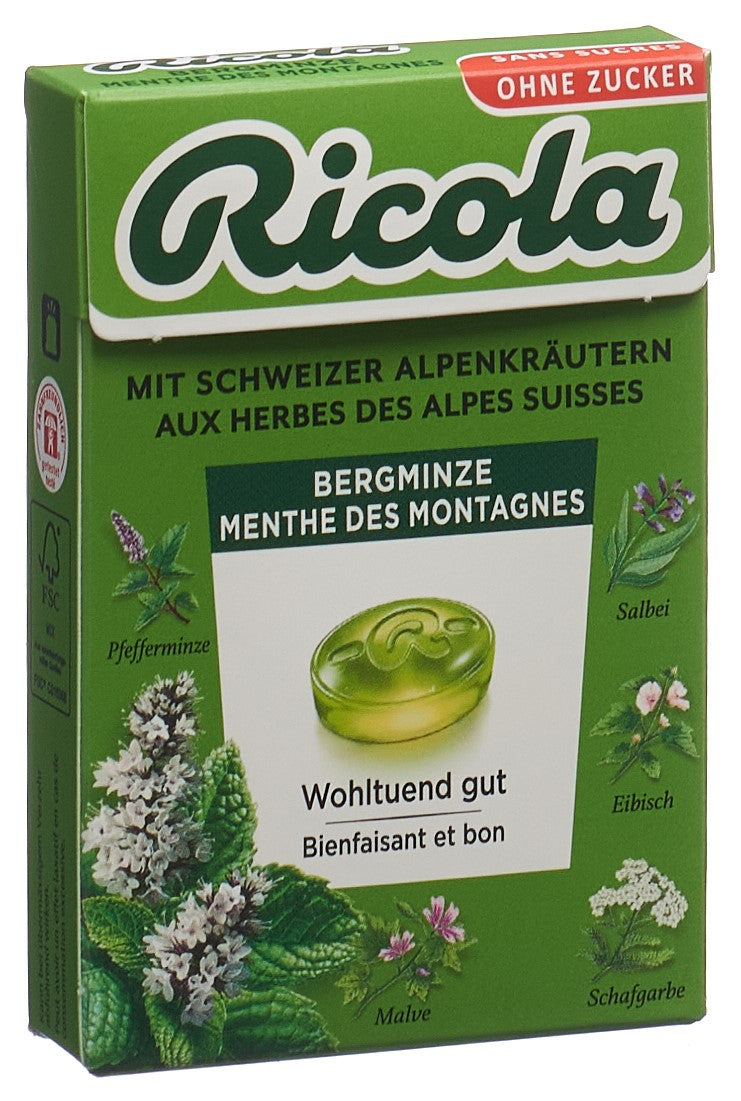 RICOLA Bergminze Bonbons oZ m Stevia