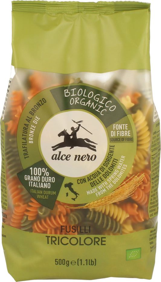 ALCE NERO Spiralen Tricolore Hartweizen hell
