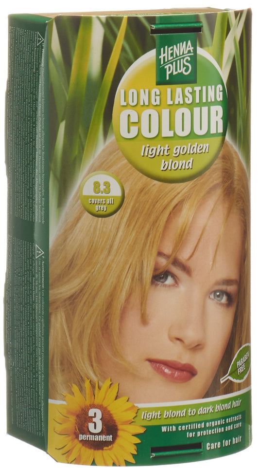 HENNA PLUS Long Last Colour 8.3 goldblond