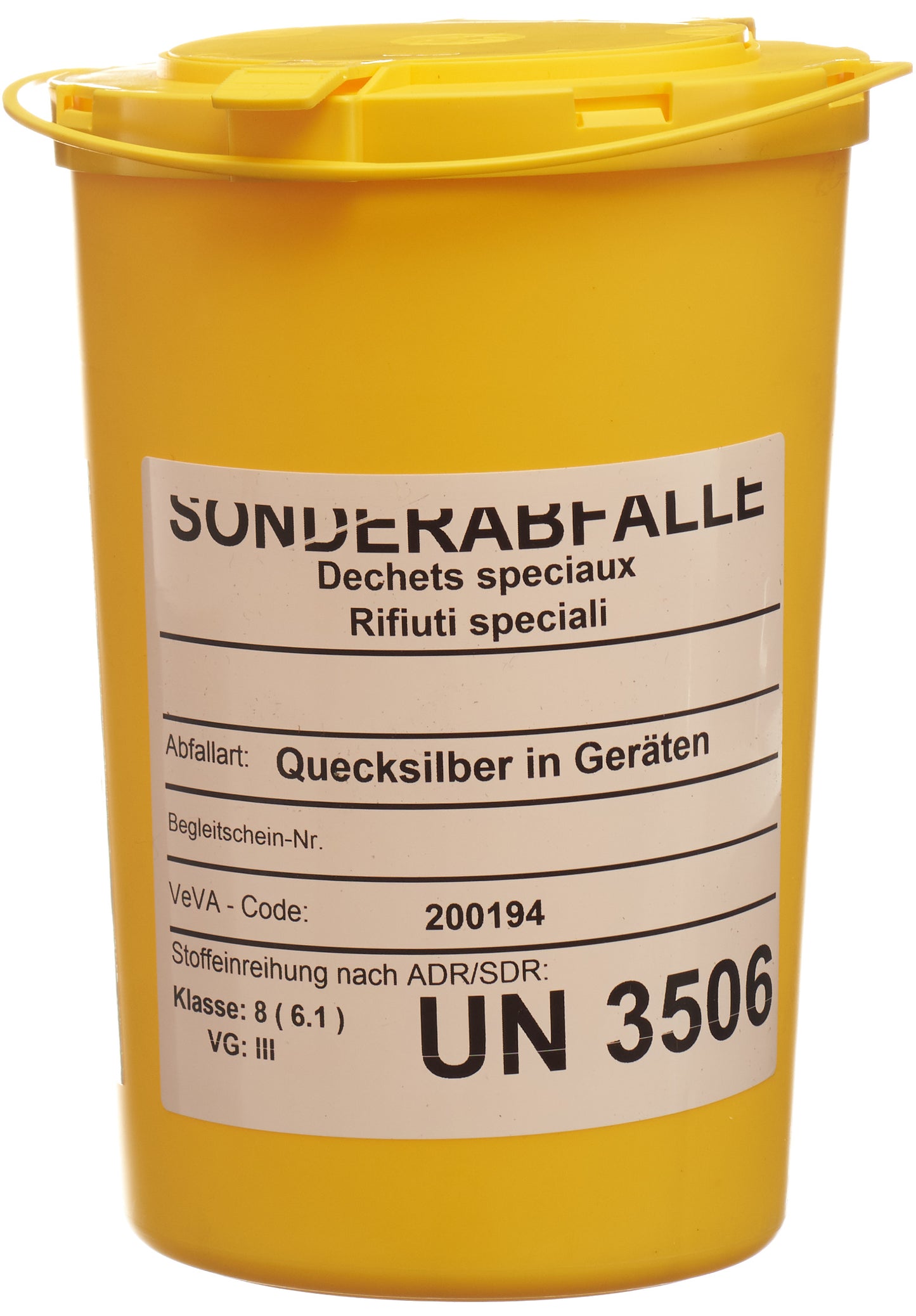 E SAFE Quecksilber Entsorgungsbox 2.0 l