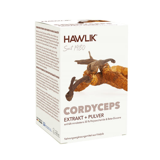 HAWLIK Cordyceps Extrakt + Pulver Kaps