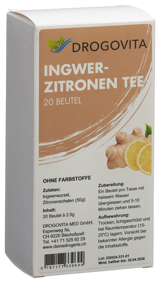 DROGOVITA Ingwer-Zitronen Tee