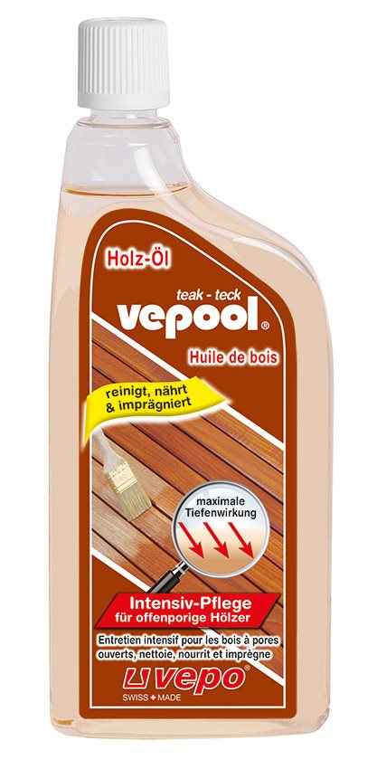 VEPOOL Teak Holz-Öl Intensiv-Pflege liq