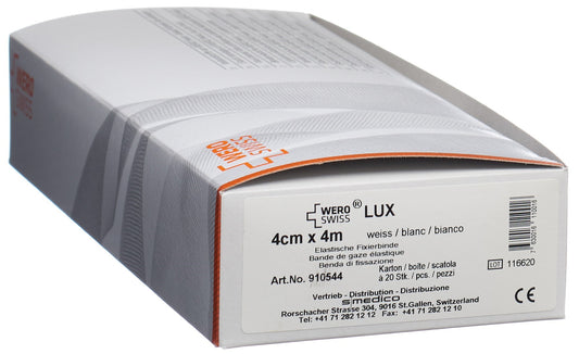 WERO SWISS Lux El Fixierbinde 4mx4cm weiss