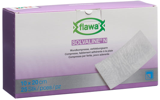 FLAWA Solvaline N Kompressen 10x20cm steril