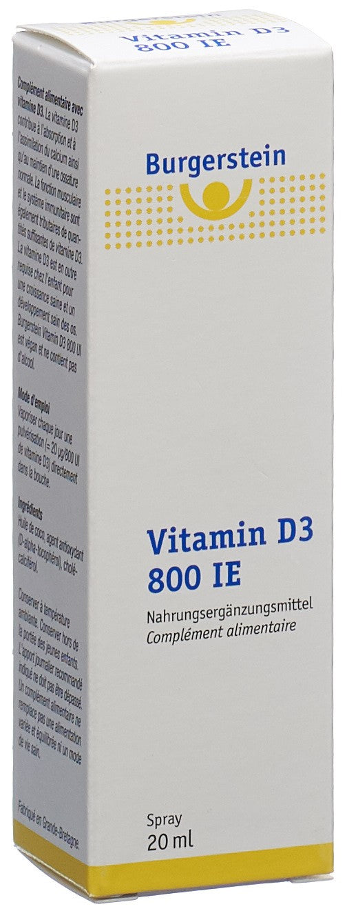 BURGERSTEIN Vitamin D3 800 IE