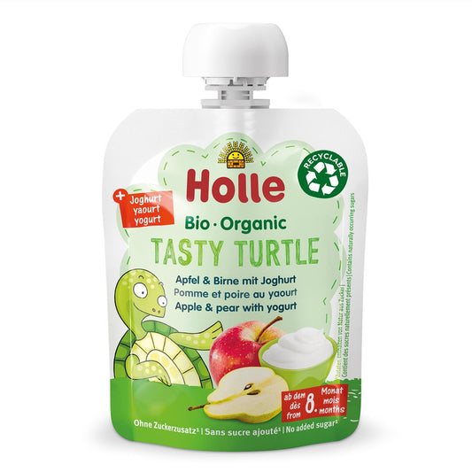 HOLLE Tasty Turtle Apfel&Birne mit Joghurt