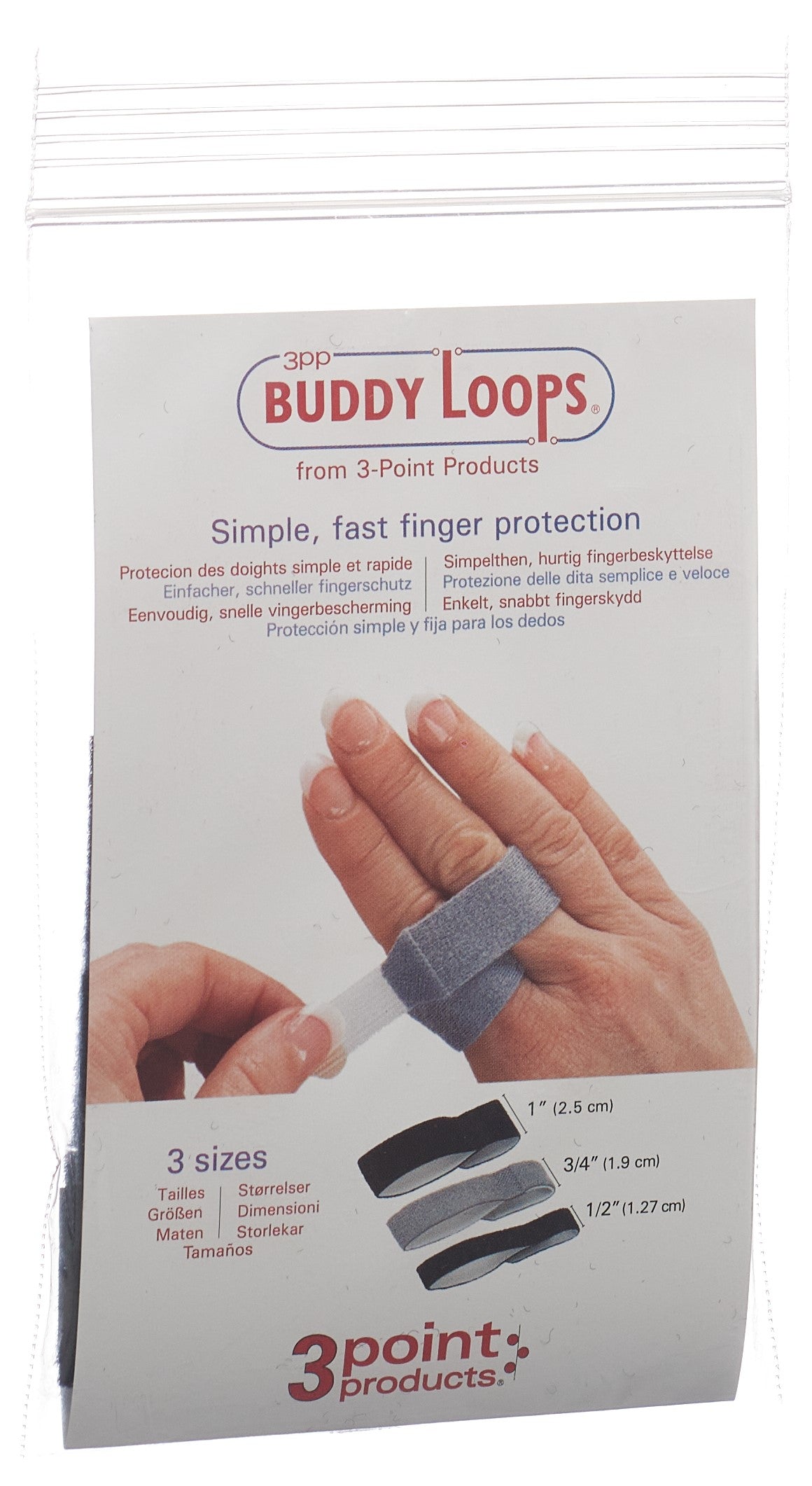 3PP Buddy Loops 1 2.50cm breit schwarz
